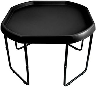 simpa Children's Large 100cm Plastic Sand & Water Pit Toys Mixing Play Tray BLACK with Height Adjustable Stand.