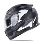 Ignyte IGN-7 CAMO ISI/DOT Certified Full Face Helmet (Medium 580 MM, Glossy Black Grey with Anti Fog Clear Visor)