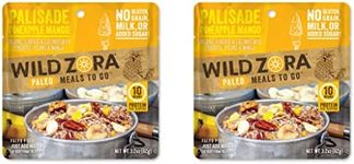 Wild Zora Paleo Freeze Dried Meals for Backpacking & Camping - Healthy Gluten Free & Grain Free Camping Meals/Backpacking Food + No Added Sugar - Great for Travel (Palisade Pineapple Mango 2-pack)