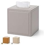 Vlando Tissue Box Holders, Tissue Box Cover Tissue Holder Box Napkin Holder PU Leather Facial Tissue Box Tissue Dispenser for Home Office Car