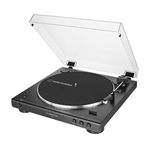 Audio-Technica AT-LP60XBT-BK Fully Automatic Belt-Drive Stereo Bluetooth Turntable, Black