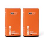 SNEAKARE Quick Shoe Cleaning Kit (Pack of 2) Shoe Cleaner (150ml) & 1 Medium Bristle Shoe Cleaner Brush, White Shoe Cleaning Kit, Shoe Cleaner Kit For Sneakers, Sports Shoe Cleaner Foam Spray