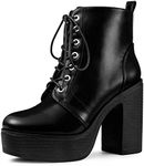 Allegra K Women's Platform Chunky H