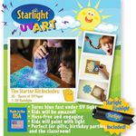 Starlight UV Arts and Crafts For Kids Sun Paper with UV Flashlight Starter Kit. Craft Supplies for Kids. Fun Kindergarten and Elementary Classroom Craft Kits for Kids. Unique UV Art Birthday Gifts Set