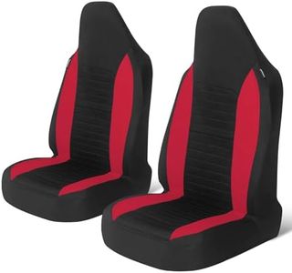 AUTOYOUTH Housses de Siège de Voiture Avant Universelles, Housse Voiture Duster Confort, Tuning Voiture Interieur –Rouge
