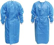 ObboMed Non-Surgical Disposable Isolation Gown with Elastic Cuff (Level 3 Blue Pack of 10)