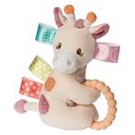 Mary Meyer Taggies Soft Baby Rattle with Teether Ring and Sensory Tags, 15.24 cm, Tilly Giraffe