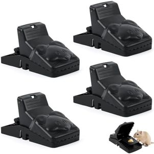 HASTHIP® 4Pcs Rat Traps House Garden Patio, Quickly Slam Rat Killer, Rats Catcher for Mice, Rats, Chipmunks, Squirrels, Hamsters