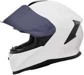 Zorax Falcon White L (59-60cm) Full Face Motorbike Helmet ECE 22.06 Approved + Extra Dark Smoke Visor