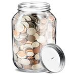 Large Glass Container For Coins