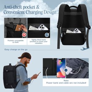 Xkdoai Ryanair Cabin Bag – 40x30x20cm Travel Carry-On Luggage