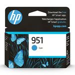 Original HP 951 Cyan Ink Cartridge | Works with HP OfficeJet 8600, HP OfficeJet Pro 251dw, 276dw, 8100, 8610, 8620, 8630 Series | Eligible for Instant Ink | CN050AN