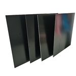 0.040" x 7.8" x 7.8" 5052 Aluminum Plate Black Anodized Aluuminum Sheet 2 Sides Black Pack of 4