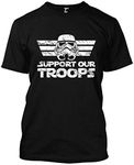 Support Our Troops Men's T-shirt (Black, XX-Large)