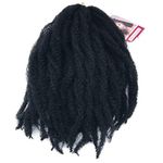 5 packs Coolbers 18 inch Black Marley Hair Afro Kinky Curly Hair Crochet Braids Synthetic Marley Braids Hair Crochet Twist Braids Hair Extensions for Women (5 packs, 1B)