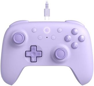 8Bitdo Ultimate 2C Wired Controller for Windows PC and Android, with 1000Hz Polling Rate, Hall Effect Joysticks and Hall Triggers, and Remappable L4/R4 Bumpers (Purple)