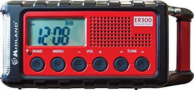 Midland ER300 Emergency Solar AM FM Digital Radio Weather Alert and Flashlight