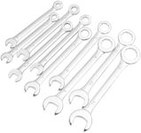 Bestgle 10 Pcs Mini Wrench Set Metric 4-11mm Small Ignition Wrench Fixed Open End and Box End Wrench Combination Spanner Wrenches Small Furniture Equipment Assembling Repair Tool