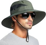 HSR Lightweight Breathable Stylish Summer Hat Cap for Men Women, UV Protection, Sun Protection Round Cap for Travel, Hiking, Gardning, Fishing for Men Women (in, Alpha, Free Size, Green)