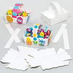 Baker Ross Easter White Baskets (Pack of 12) Craft Baskets for Kids to Decorate and Fill with Treats or Eggs ET883