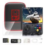 Handheld Game Console for Miyoo Mini Plus, 3.5 Inch IPS Screen Open Source Linux System Support Wi-Fi Battle Retro Emulator Console with Storage Case, 64G TF Card 10000+ Games 10+ Emulators Console