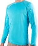 Kanu Surf Men's Standard Long-Sleeve Rashguard, Blue, Small