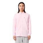 Lacoste Men's Regular Fit Shirt (CH5621_White/Light Pink_7FD 40)