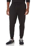 Amazon Essentials Men's Fleece Jogger Bottom, Black, L