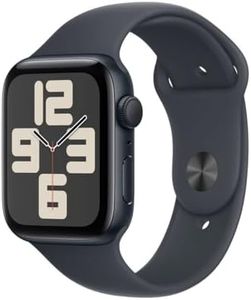 Apple Watch SE (2ᵉ génération) 44 mm GPS Montre connectée avec Boîtier en Aluminium Minuit et Bracelet Sport Minuit (M/L). Suivi activité et Sommeil, détection Accidents, Suivi fréquence Cardiaque