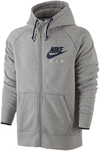 Nike AW77 – Felpa con Cappuccio in Pile Full Zip Hoody, Uomo, AW77 Fleece Full Zip Hoody, Dunkelgrau Heidekraut/Obsidian, L