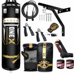 Boxing bag heavy duty punching bag Filled 4ft 5ft set, punch bag Kickboxing MMA Grappling Muay Thai Karate BJJ best punch bags equipment for Indoor or Outdoor boxing Training (5ft)