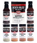 Heath Riles BBQ Competition Rib Bundle (4 Rubs, 2 Sauces and 1 Marinade), Competition Winning Products from Pitmaster Heath Riles