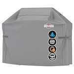 Grillman Premium BBQ Grill Cover, Heavy-Duty Gas Grill Cover for Weber Spirit, Weber Genesis, Char Broil etc. Rip-Proof & Waterproof (64" L x 24" W x 48" H, Gray)