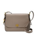 Fossil Women's Harper Flap Crossbody, Graystone, One Size