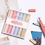 SAMEZONE Aesthetic Cute Highlighters Bible Highlighter Chisel Tip Fine Grip Marker Pen Chic Modern Minimal Pastel Highlighters Pen Multicolor (6 Pcs Aesthetic Highlighters)
