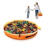 Toy Storage for Lego Play Mat Bag -