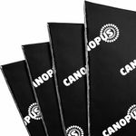 CANOPUS Professional Car Sound Deadening Self Adhesive Mat, 80 mil (2 mm) 10 sqft Butyl Sound Deadener Mat Audio Car Sound Dampening for Car Trunk, Door, Floor and Ceiling, Sound Deadening Mat Black