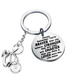 BNQL Bike Keychain Gifts Bicycle Keychain Gifts for Bike Lovers Gifts Bike Riders Gift Cycling Gift Biking Bicycle Lover Gift, Bike Keychain, Large