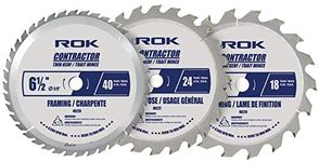 ROK Power Tools ROK 3pc 6 1/2" Circular Saw Blade Set