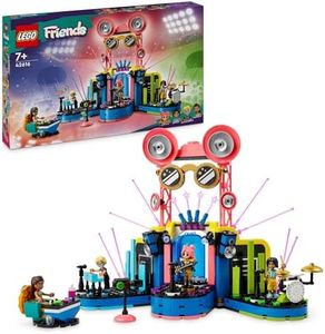 LEGO® Friends Heartlake City Music Talent Show 42616 Set with 4 Mini-Doll Characters, Social-Emotional Toy, Building Kit for Kids, Girls and Boys Aged 7 Years and Over