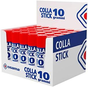 Osama - Pegamento Barra Extra Fuerte, Pack 30 Piezas, 10 gr - Set Pegamentos Ideal para Material Escolar y Papeleria Oficina - Deslizante sobre Papel, Resistente y Apto para Niños, Fórmula Clásica