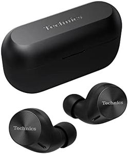 Technics HiFi True Wireless Multipoint Bluetooth Earbuds with Noise Cancelling, 3 Device Multipoint Connectivity, Wireless Charging, Impressive Call Quality, LDAC Compatible, Black (EAH-AZ60M2EK)