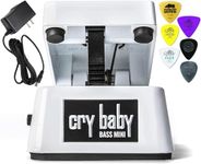 Dunlop CBM105Q Cry Baby Mini Bass Wah Pedal Bundle w/ 9V Power Supply and 6 Assorted Dunlop Picks