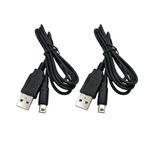 IRYNA Charger Cable 3DS Charger 1.2M Charging Cable USB Charger Cable for Nintendo DSI/ 3DS/ 3DS XL/NEW 3DS/ NEW 3DS XL/New 2DS XL/New 2DS/ 2DS XL/ 2DS/ Dsi XL, Pack of 2