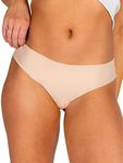 Shinesty Plus Size Thongs | Sexy, Seamless Womens Underwear | 2X Nude