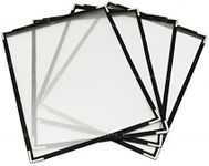 25 Menu Covers 8.5 x 11 Inch Menu Holder Double Stitched Menu Covers Single Page Menu Cover Two Clear Viewing Surfaces Restaurant Menu Covers