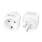 [2-Pack] Europe to US Plug Adapter,