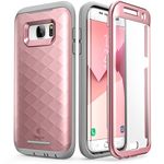 Galaxy S7 Edge Case, Clayco [Hera Series] Full-Body Rugged Case with Built-in Screen Protector for Samsung Galaxy S7 Edge (2016 Release) (Rosegold)