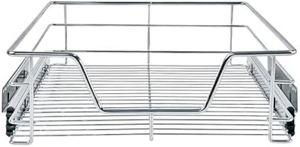 SUNHAIXIA Pull Out Cabinet Organizer, Heavy Duty Cabinet Pull Out Shelves, Slide Out Cabinet Organizer Storage for Home, Pull Out Drawers for Kitchen Cabinets (22" W x 17" D x 5.5" H)