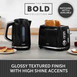 Breville 2-Slice Toaster, Black – Bold Collection